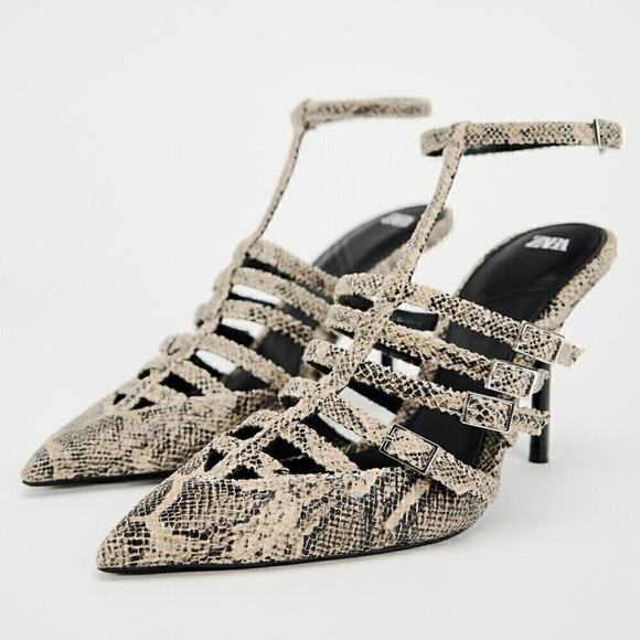 ZARA Strappy Heels NWT - Picture 2 of 14